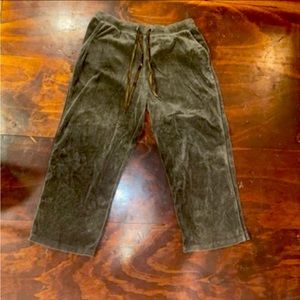 Brown Velour Boxing Sweats